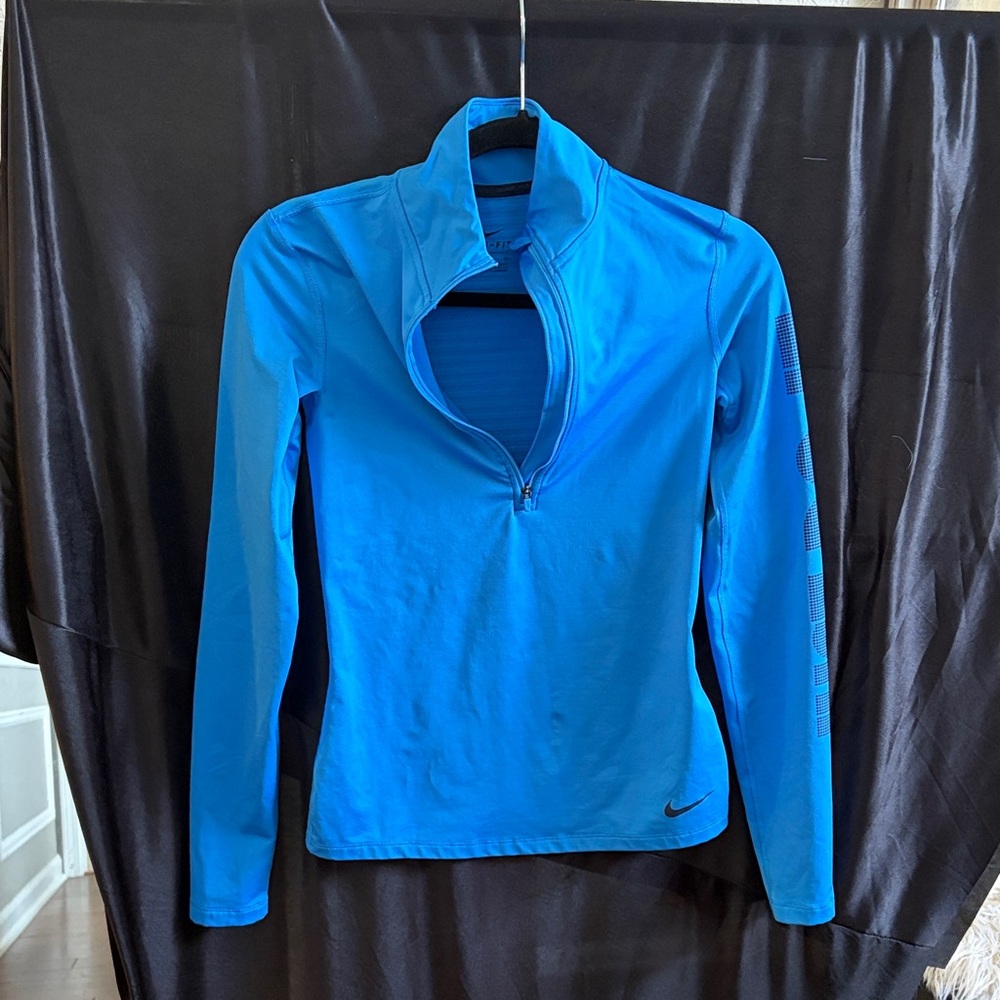 Nike Women's Vibrant Blue Long Sleeve Tee